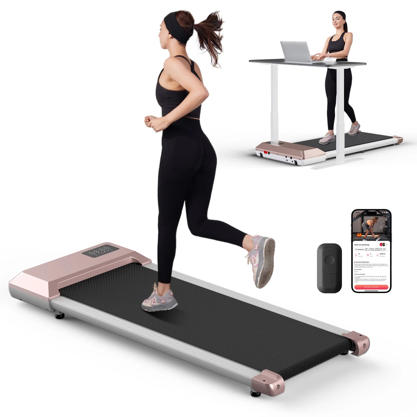 Superun 2.5HP Electric Treadmill For Home Bluetooth LCD Exercise Machine