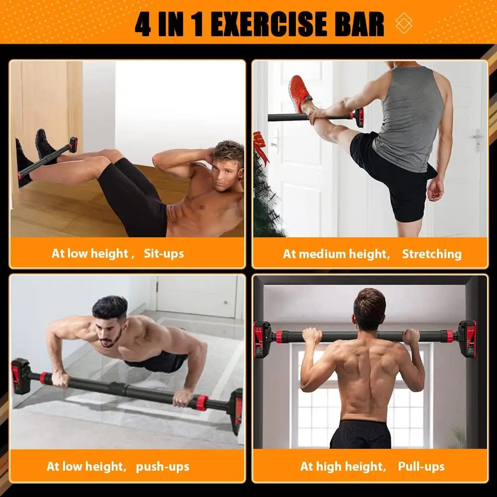 HiMISS Adjustable Doorway Pull Up Bar With Level Meter