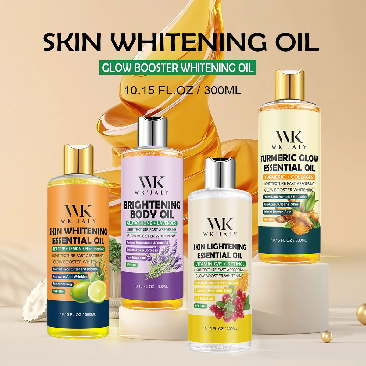WK Jaly Moisturizing Brightening Body Oil For Smooth Radiant Skin