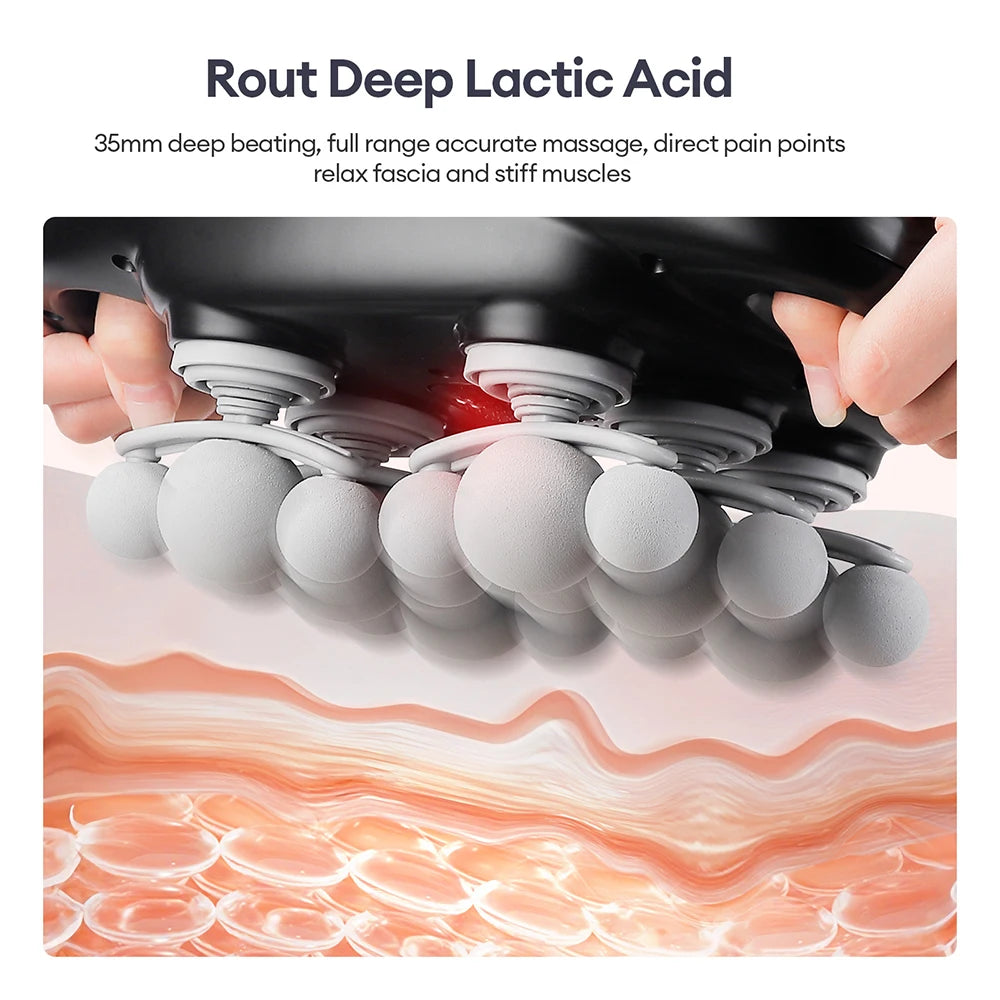 Iebilif Deep Tissue Fascia Massage Gun Red Light Massager