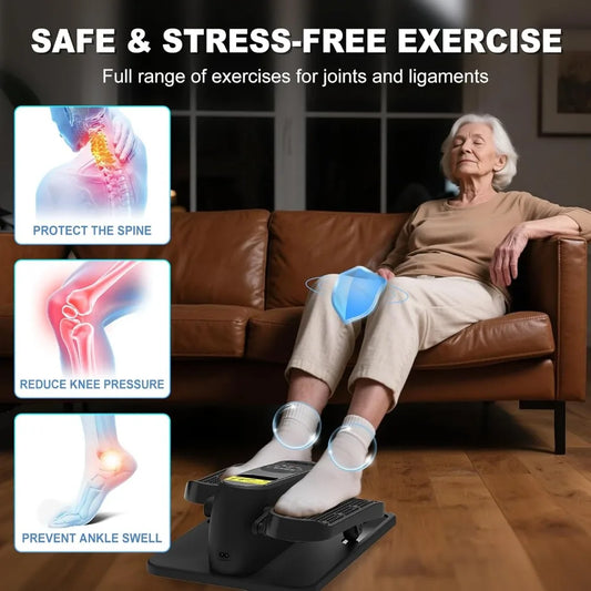 YTYIN Electric Under Desk Elliptical Pedal Exerciser for Seniors