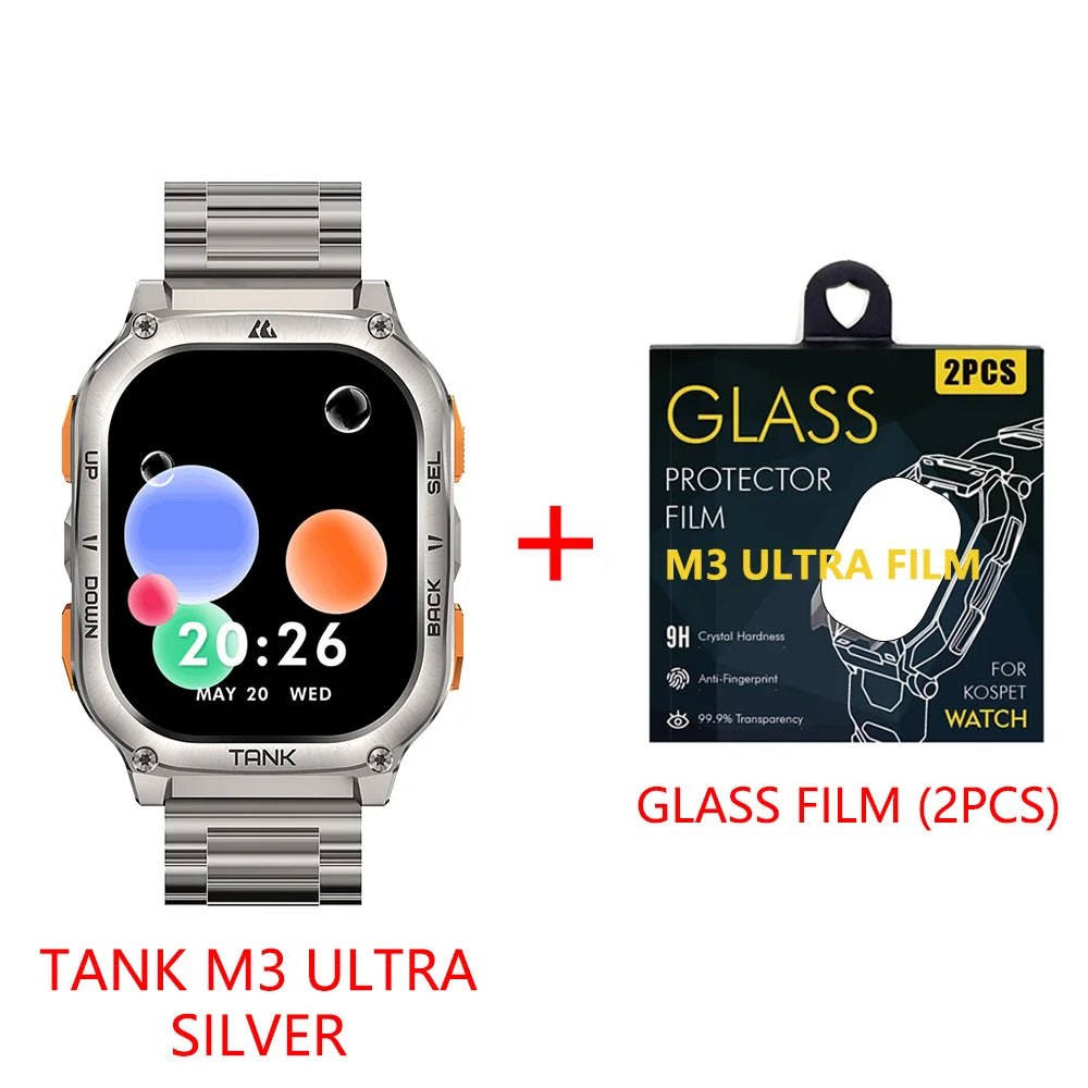 KOSPET Tank M3 Ultra GPS AMOLED Bluetooth Calling Waterproof Smartwatch