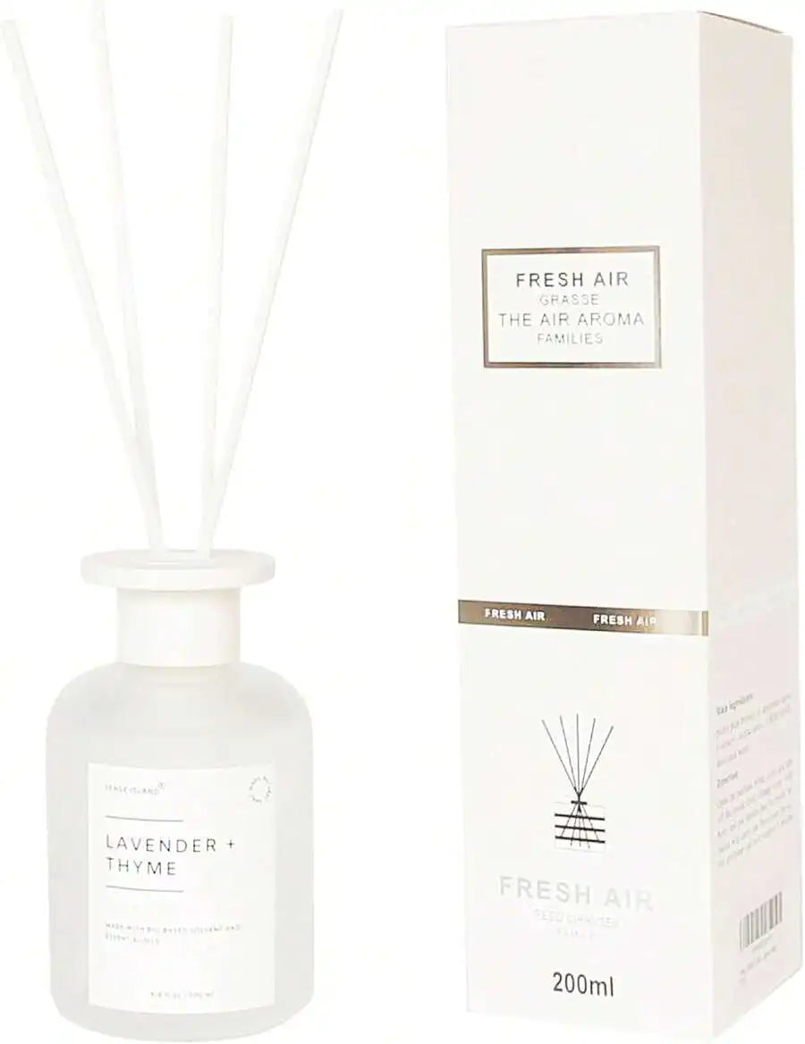 XMSJ Lavender Thyme Reed Diffuser Set Long Lasting Home Fragrance