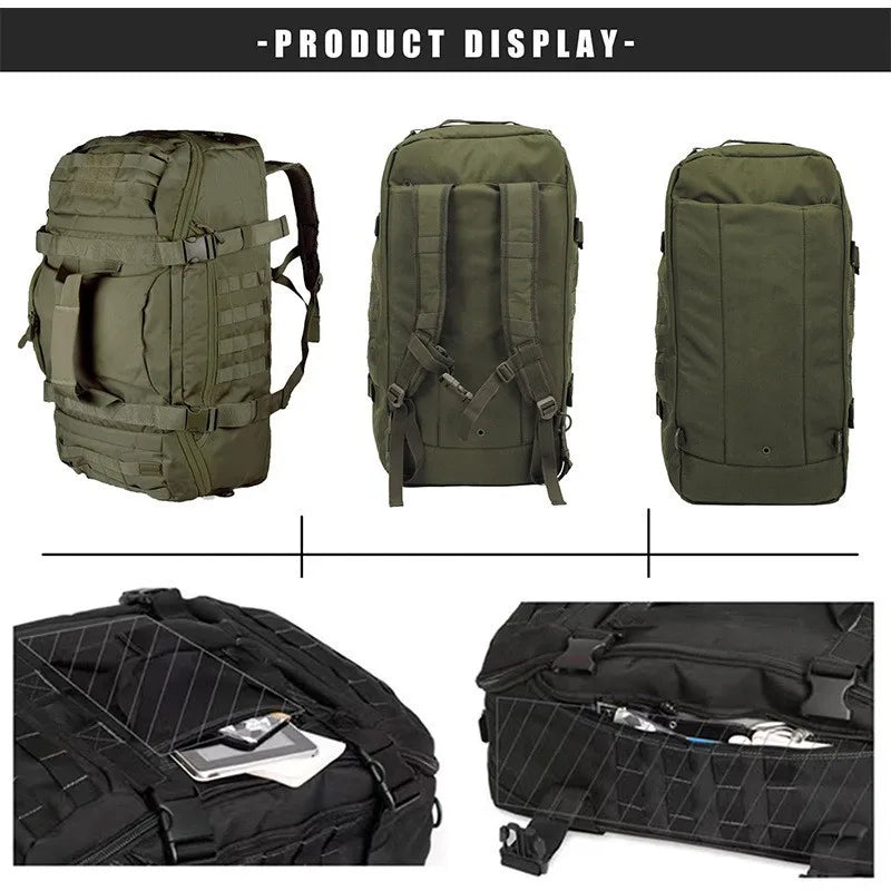 LQARMY Waterproof Travel Duffel Bag Backpack Shoulder Tote Weekend Bag