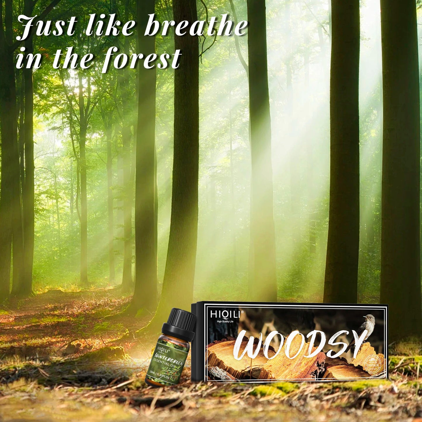 Hiqili Woody Fragrance Oils Set For Aromatherapy Diffuser And Candles