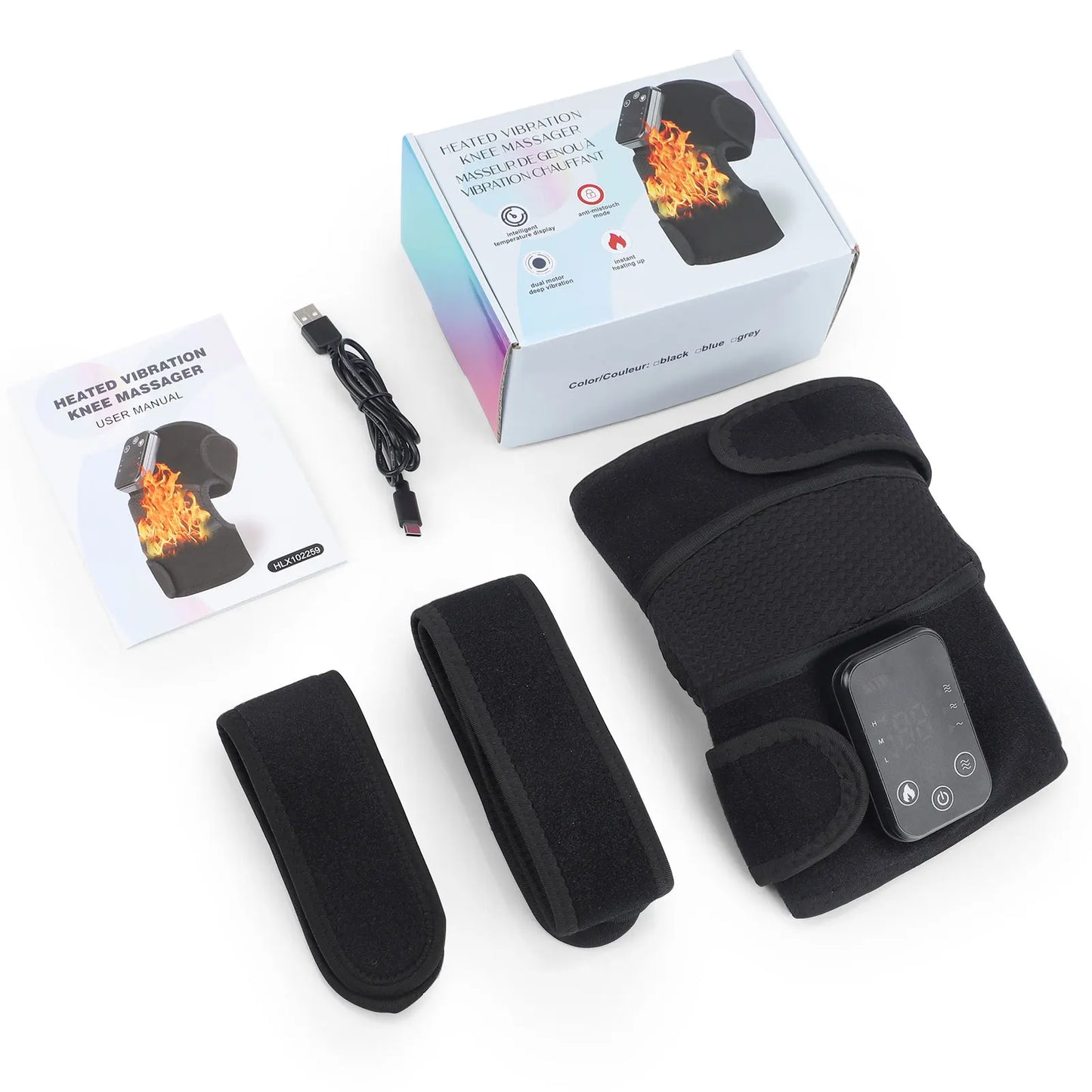 Hailicare 3 In 1 Cordless Thermal Massager Knee Shoulder Elbow