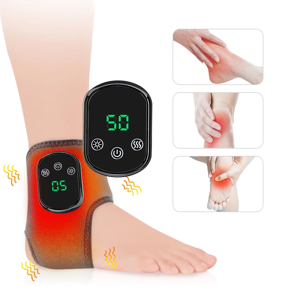 Pastsky Heated Vibration Foot And Ankle Massager Pad