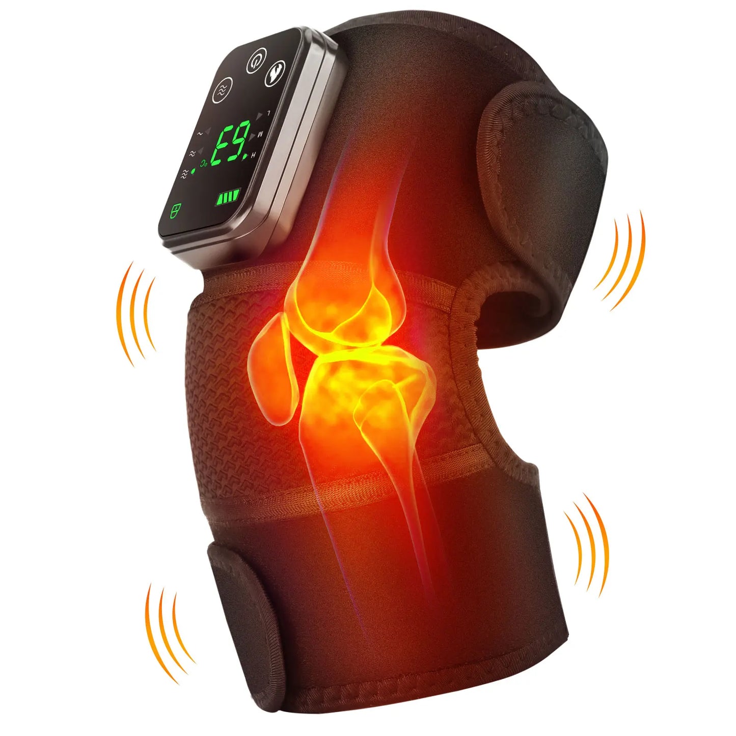 Hailicare Cordless Heated Knee Massager With Heat And Vibration