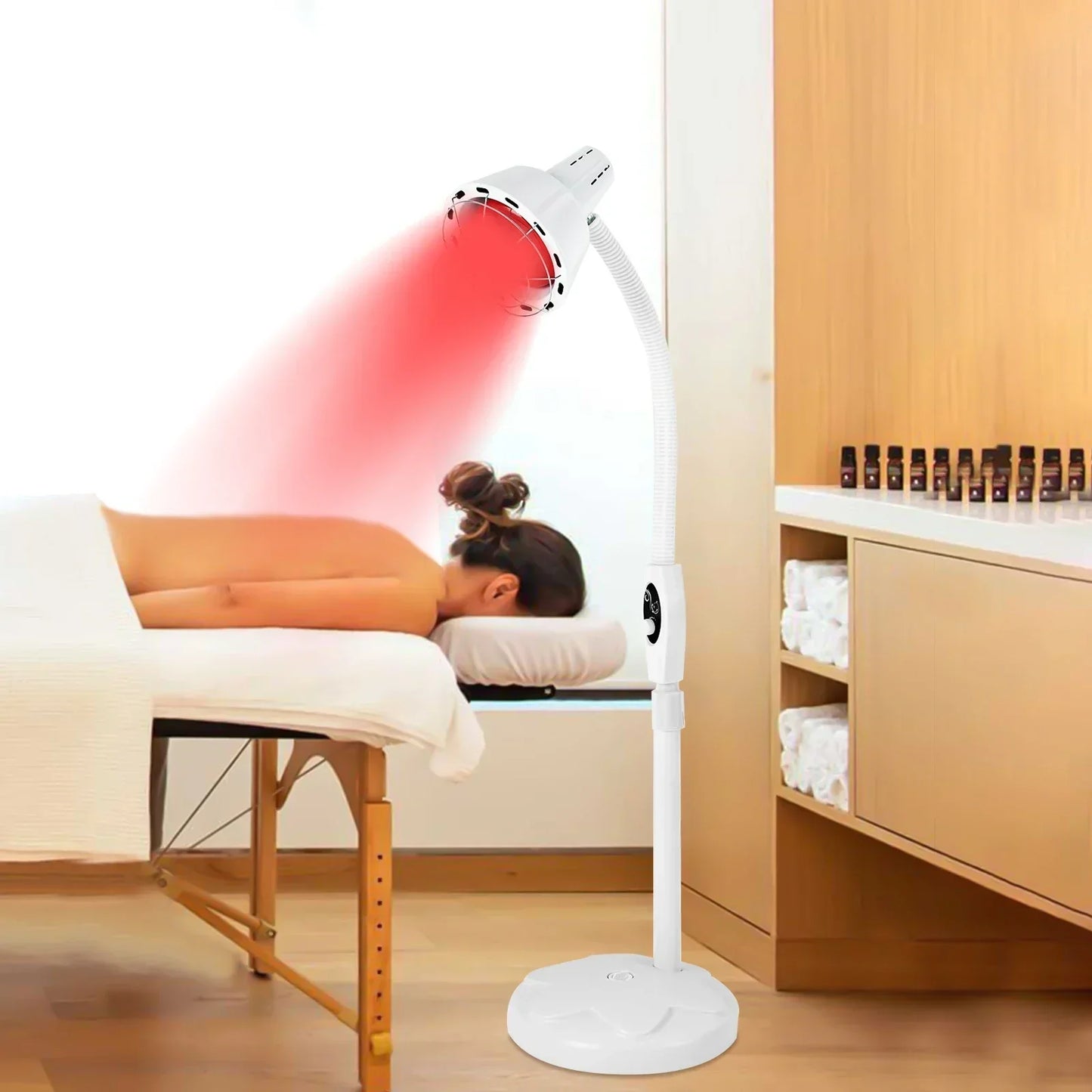 Infrared Hair Heat Lamp 275W 110V Adjustable Temperature Single Head