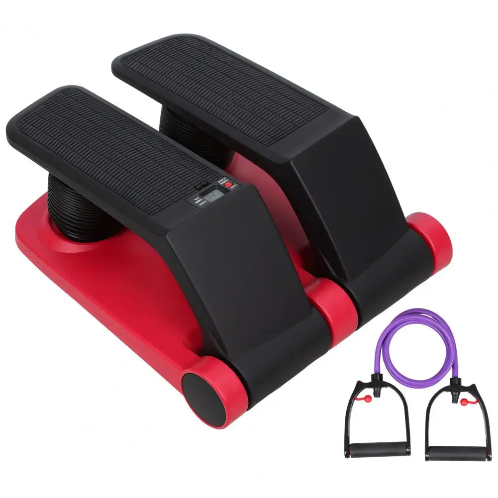 Adjustable Air Resistance Stepper With Bands And LCD Display