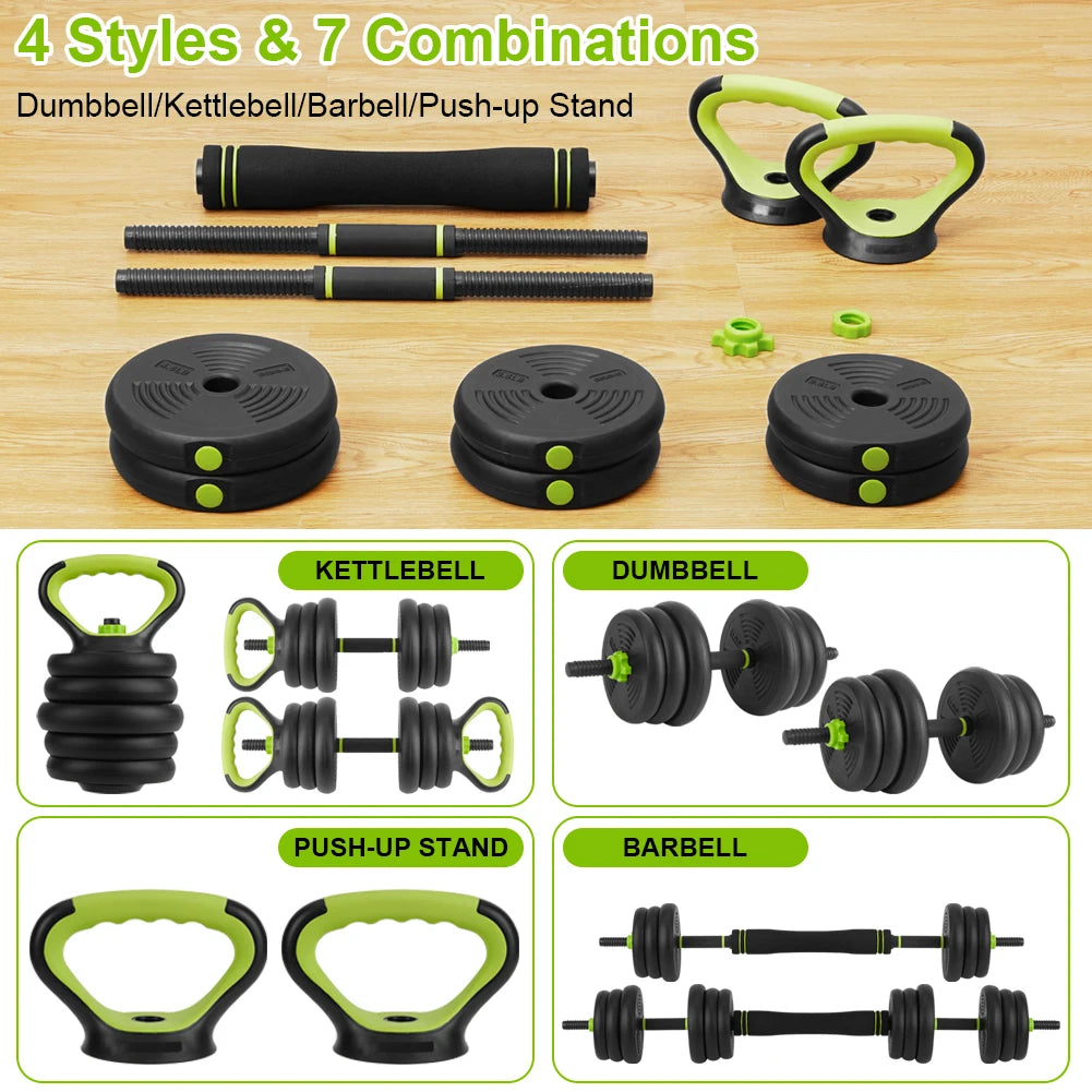 Twister.Ck Adjustable Dumbbell 4 In 1 Weight Set With Connector