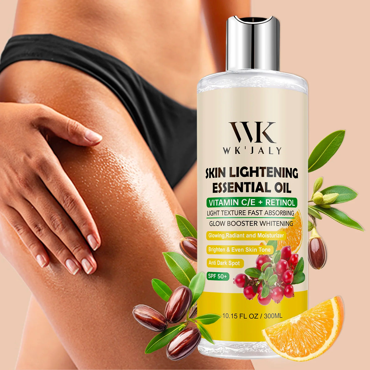 WK Jaly Moisturizing Brightening Body Oil For Smooth Radiant Skin