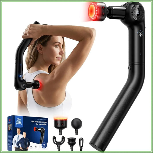 2in1 Massage Gun With Heat And Red Light Deep Tissue