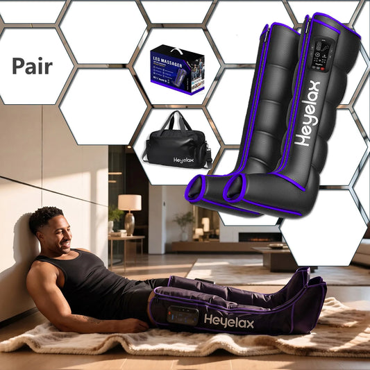 Heyelax Cordless Leg Compression Massager for Circulation and Recovery