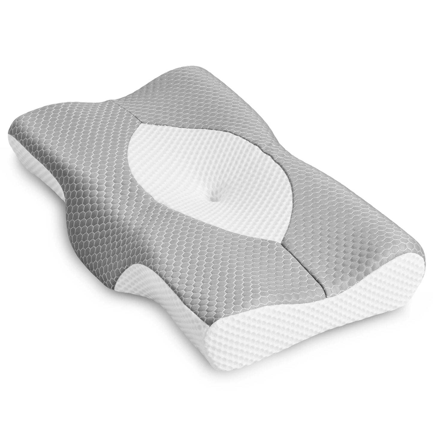JHK Ergonomic Double Sided Memory Foam Cervical Neck Pillow