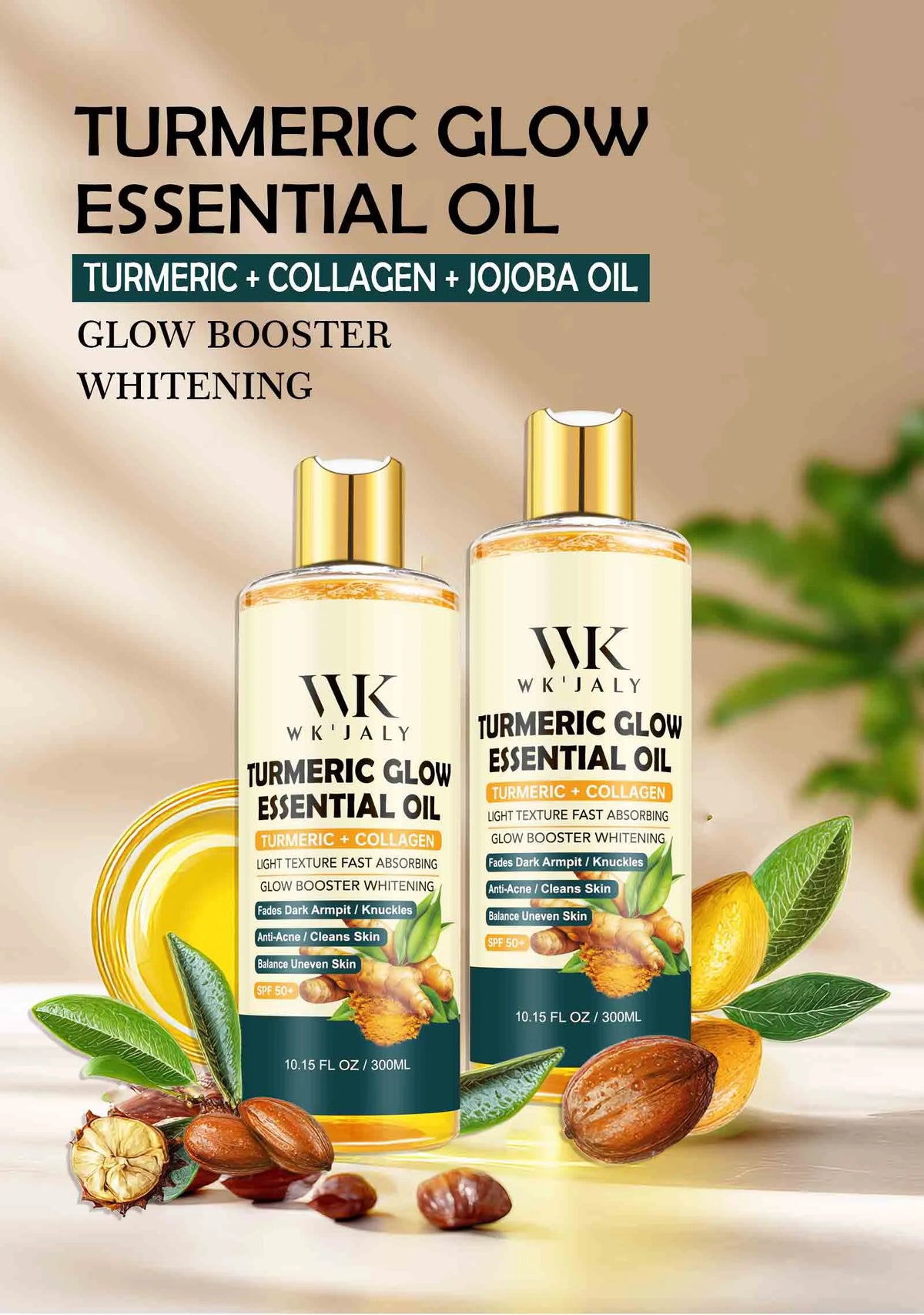 WK Jaly Moisturizing Brightening Body Oil For Smooth Radiant Skin