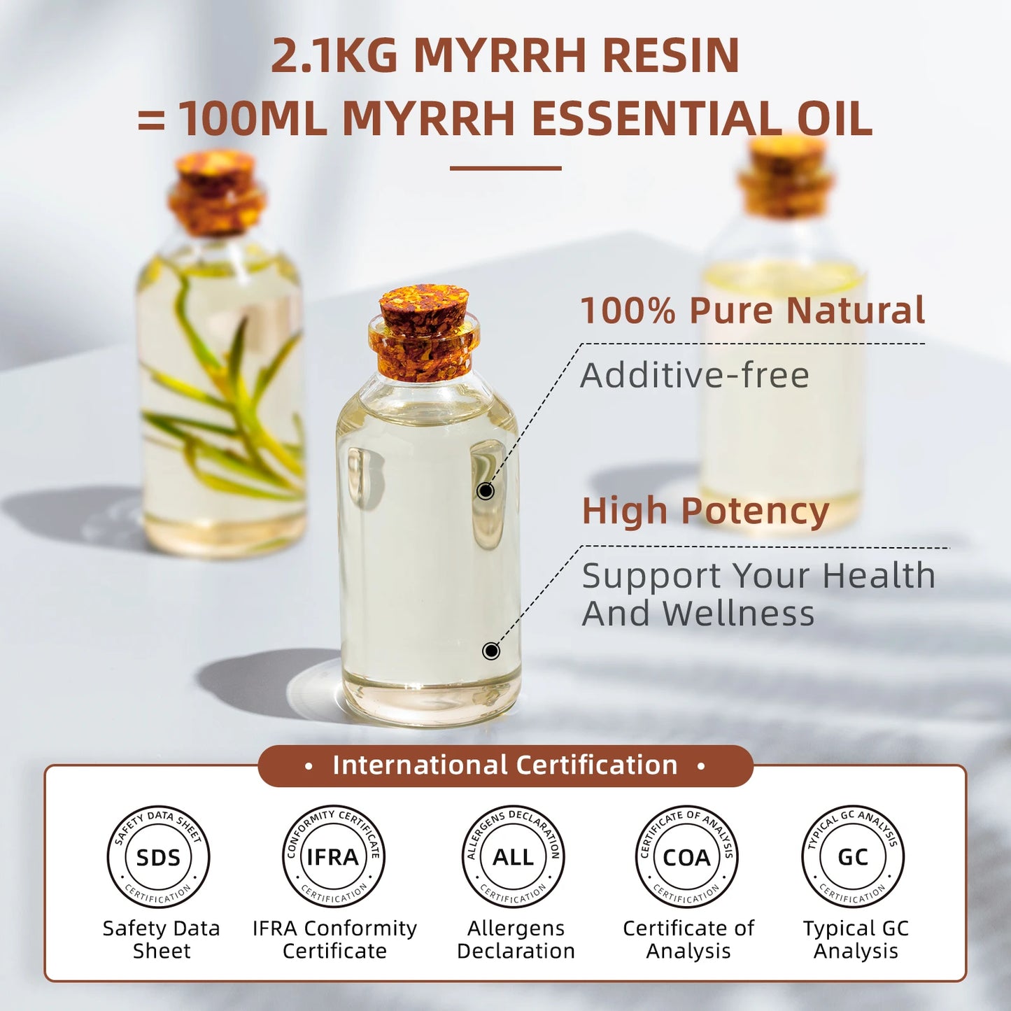 Hiqili 100% Pure Myrrh Essential Oil For Aromatherapy