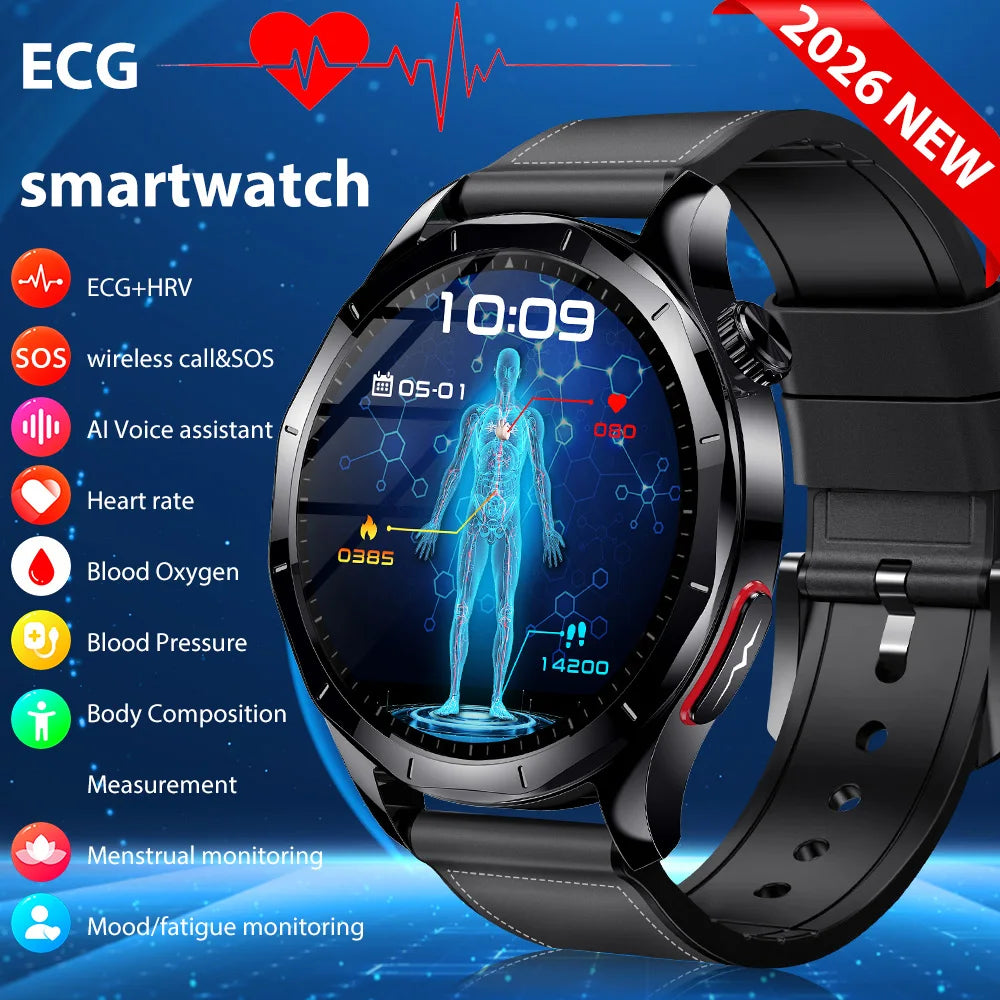 Marsyu ECG PPG Health Monitoring Smartwatch With Blood Pressure Tracking