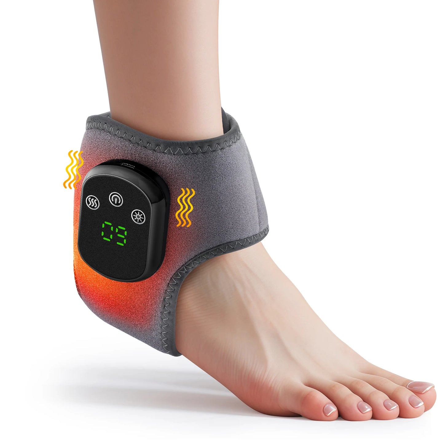 PastSky Electric Foot Massager Ankle Massager With Warm Compress Support