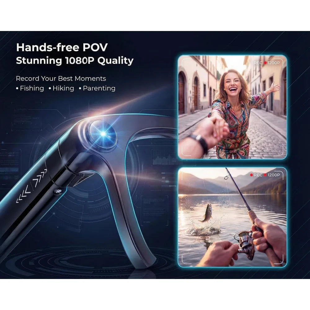 Smart 1080P Video And Audio Recording POV Glasses