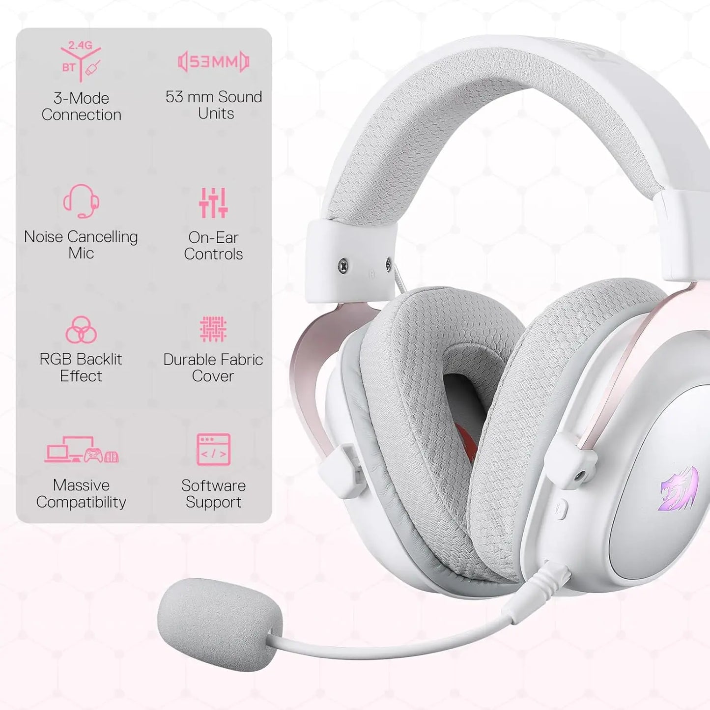 Redragon H510 Pro 7.1 Surround Sound Gaming Headset