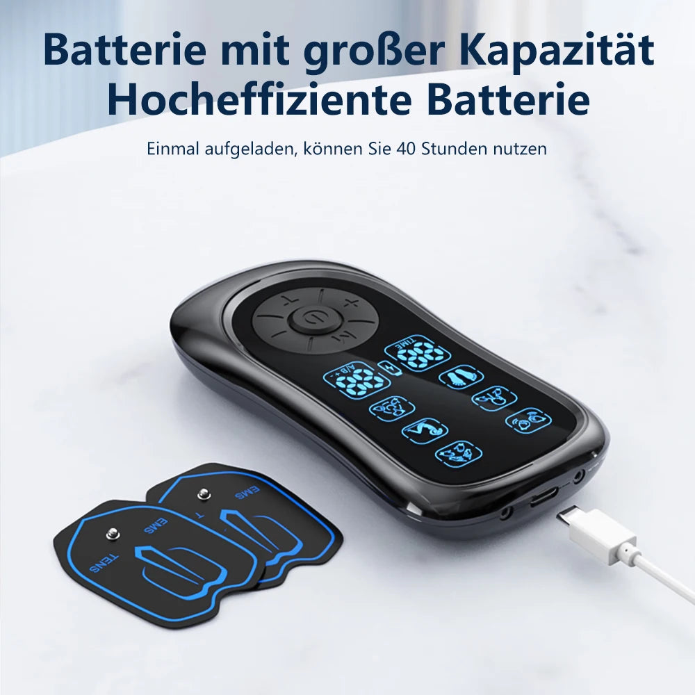 Dual Channel Rechargeable TENS EMS Muscle Stimulator