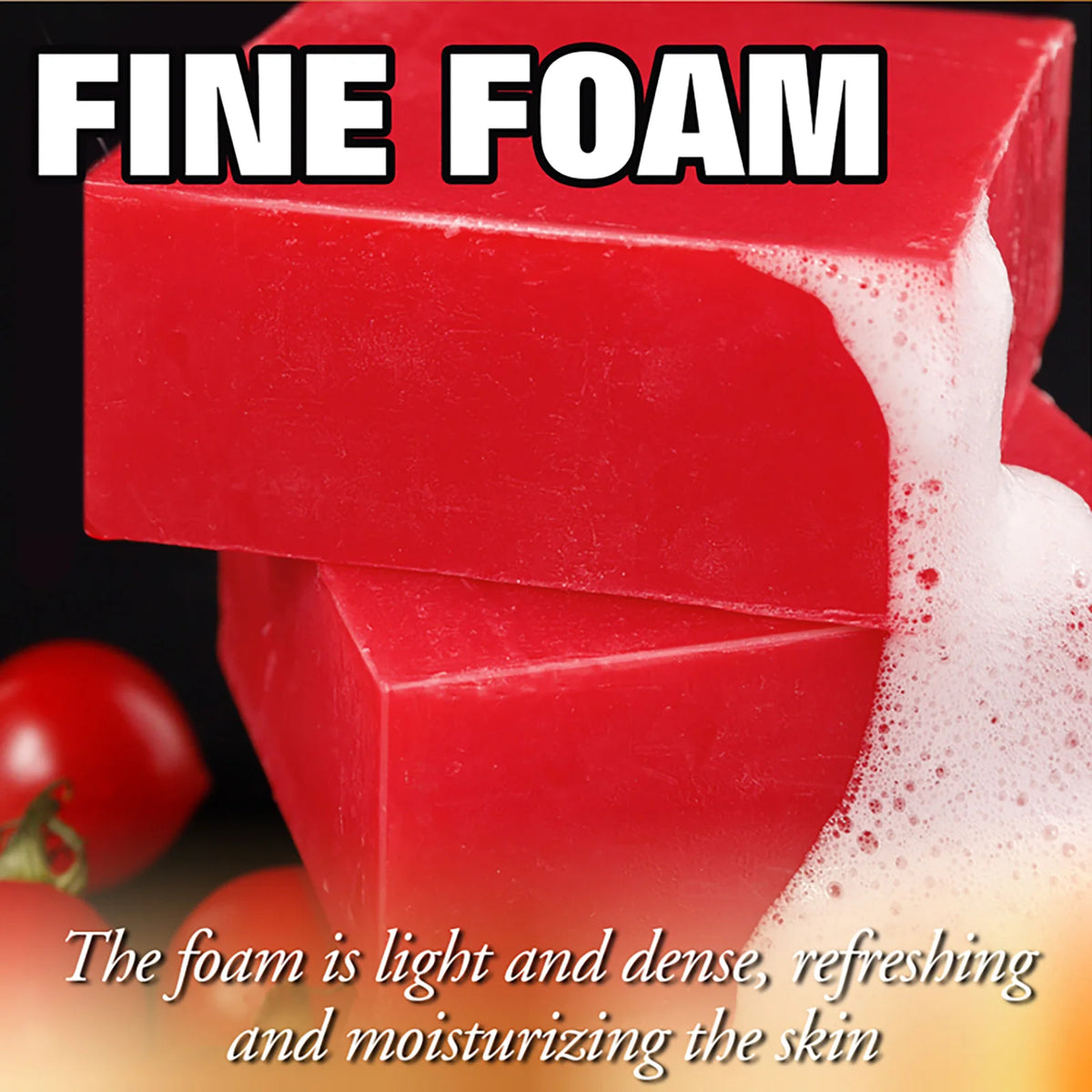 AILKE Natural Tomato Soap Bar for Cleansing and Smooth Skin