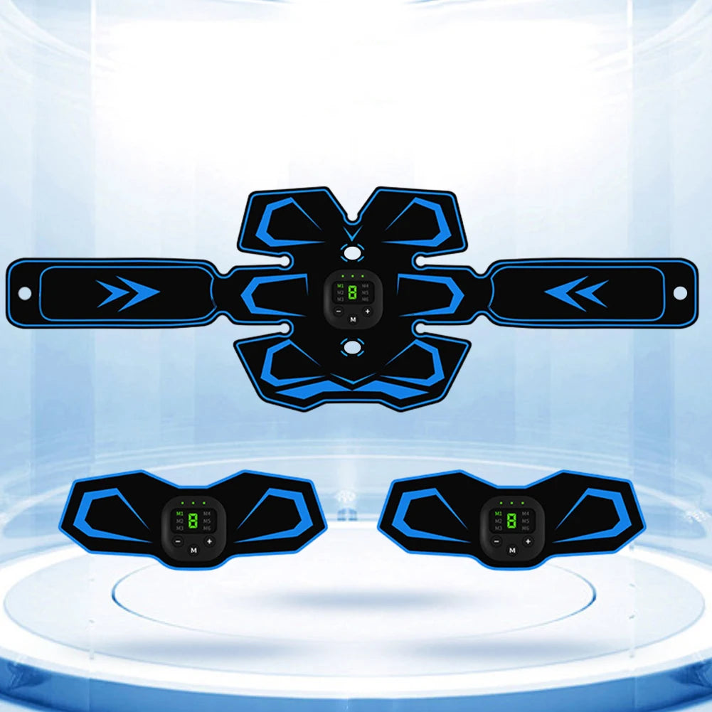 EMS Vibration Belt Body Slimming Massager USB Rechargeable Abdomen Workout