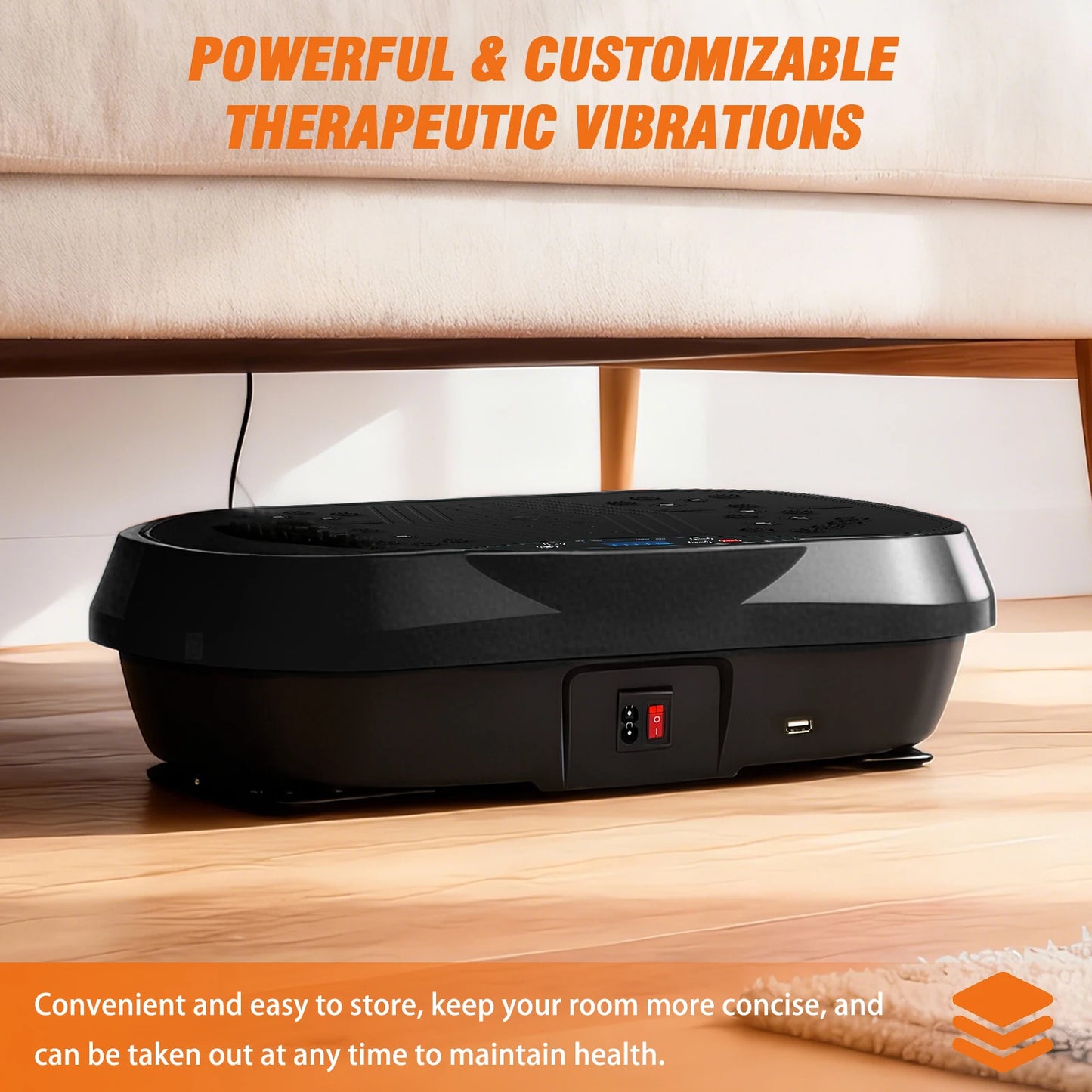 Portable Vibration Plate Exercise Machine Full Body Standing Workout Platform