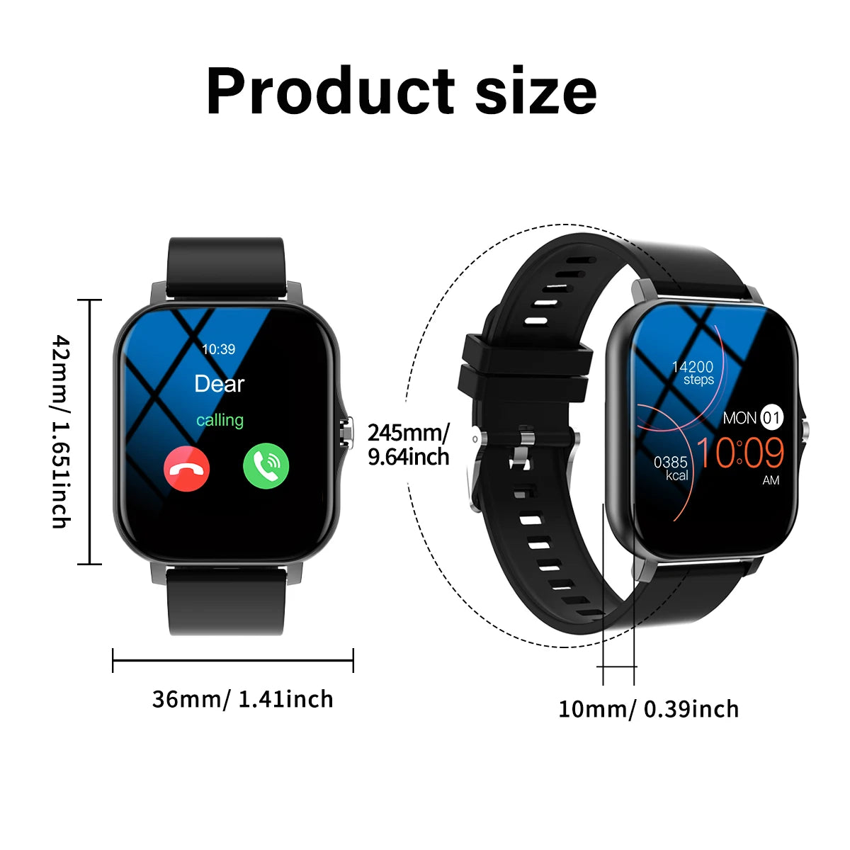 Odelettevcy Smart Watch With Bluetooth Call And Fitness Tracker