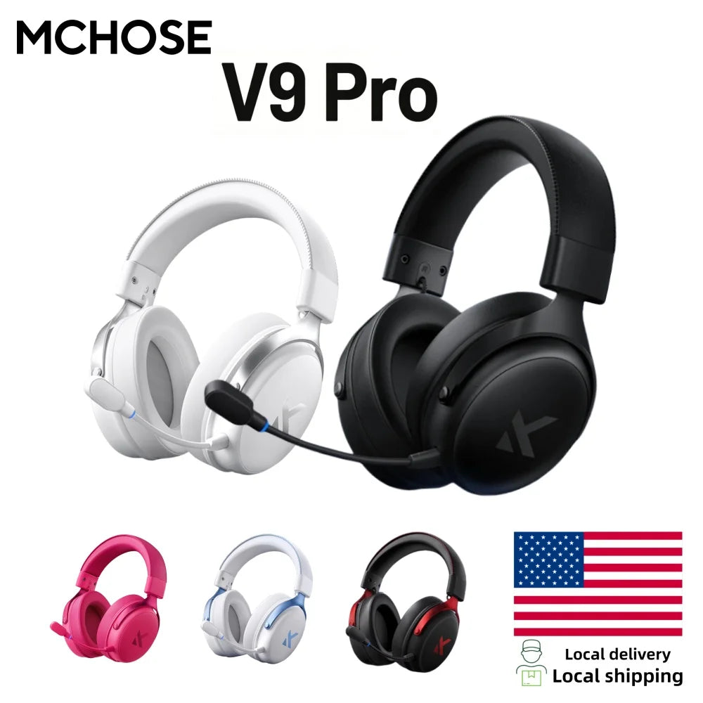 MCHOSE V9 Wireless Gaming Headset 7.1 Surround Sound Noise Canceling