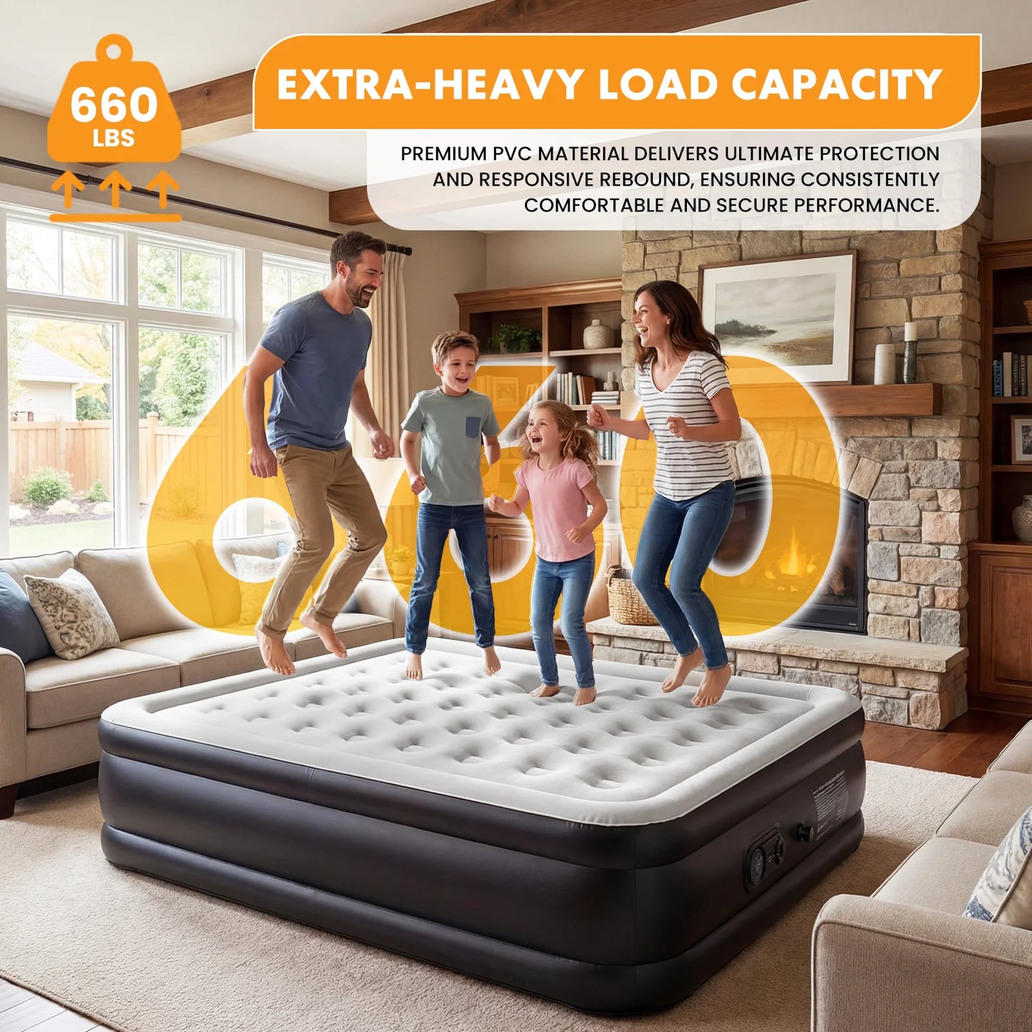 Mcq Self Inflating Air Mattress With Built In Pump
