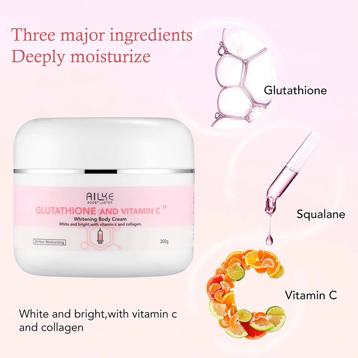 AILKE Glutathione Vitamin C Whitening Skincare Kit With Moisturizers