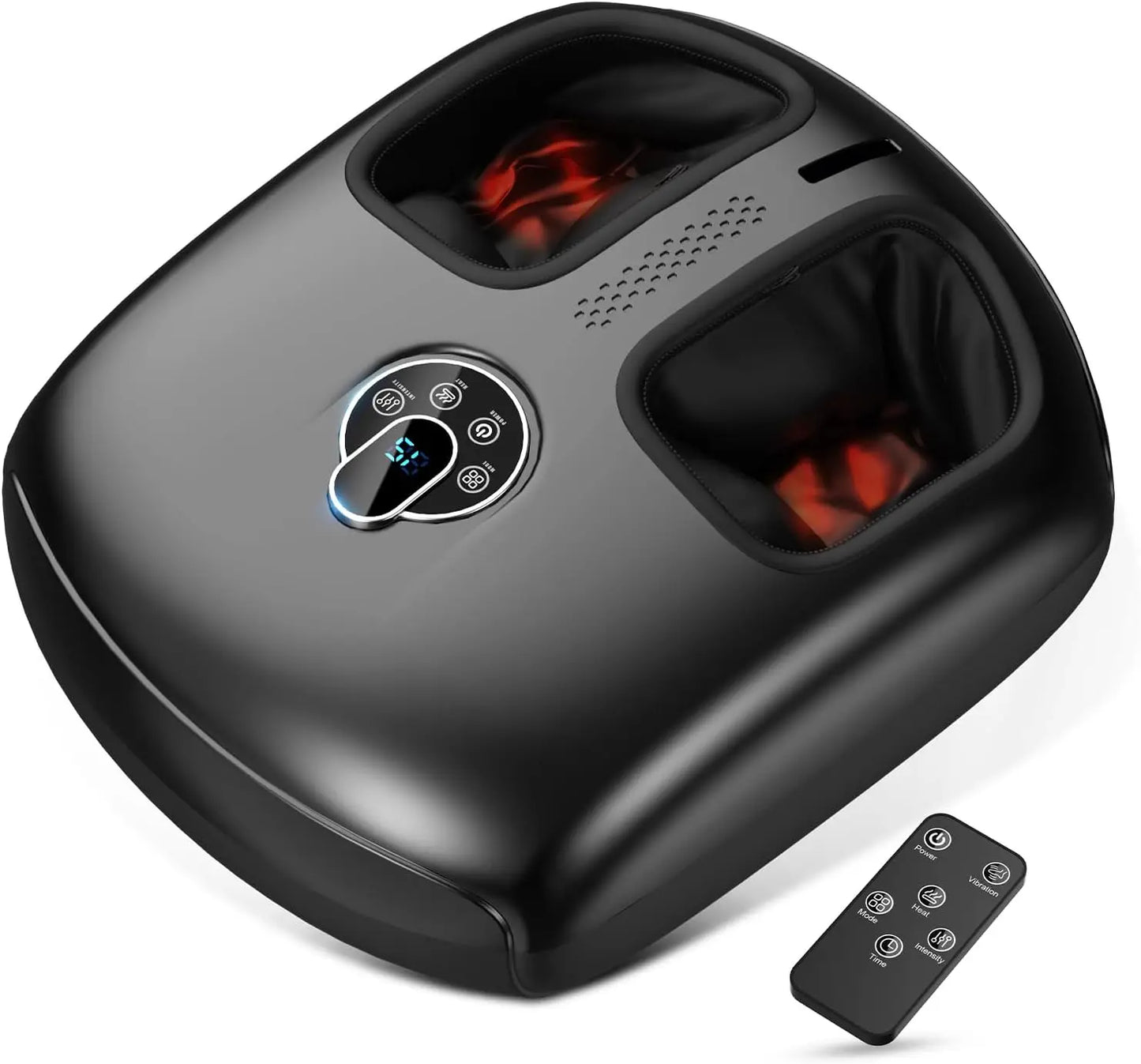 Htm Electric Shiatsu Foot Massager With Heat And Vibration Therapy