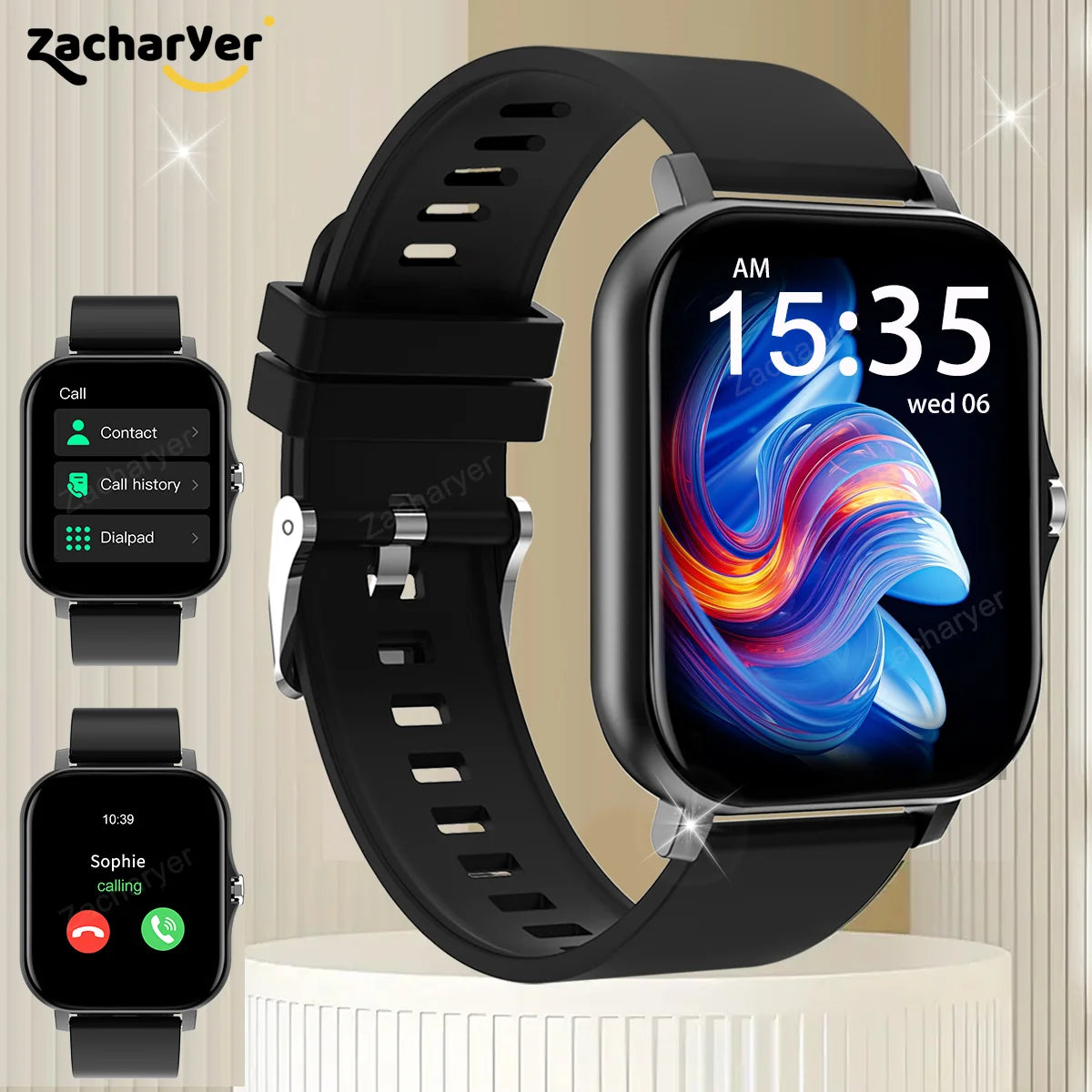 Odelettevcy Smart Watch With Bluetooth Call And Fitness Tracker