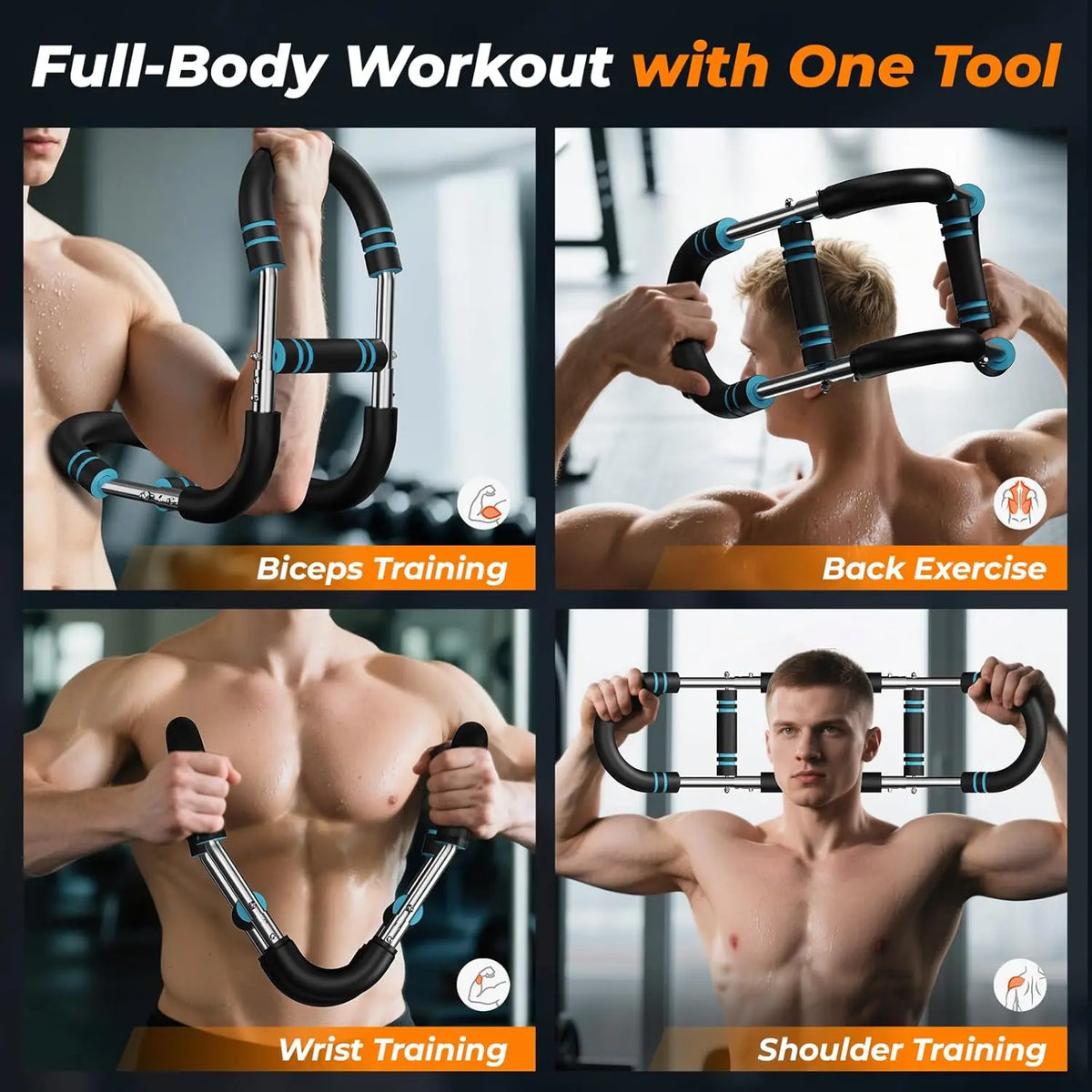U Shape Arm Trainer Power Twister Bar for Strength Training
