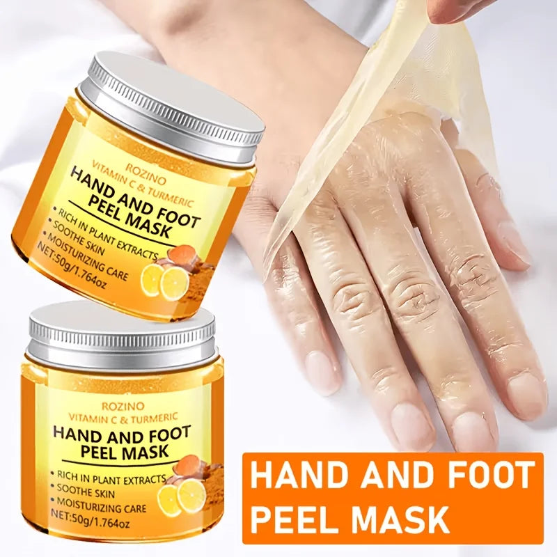 ROZINO Hand And Foot Peel Masks With Vitamin C Turmeric