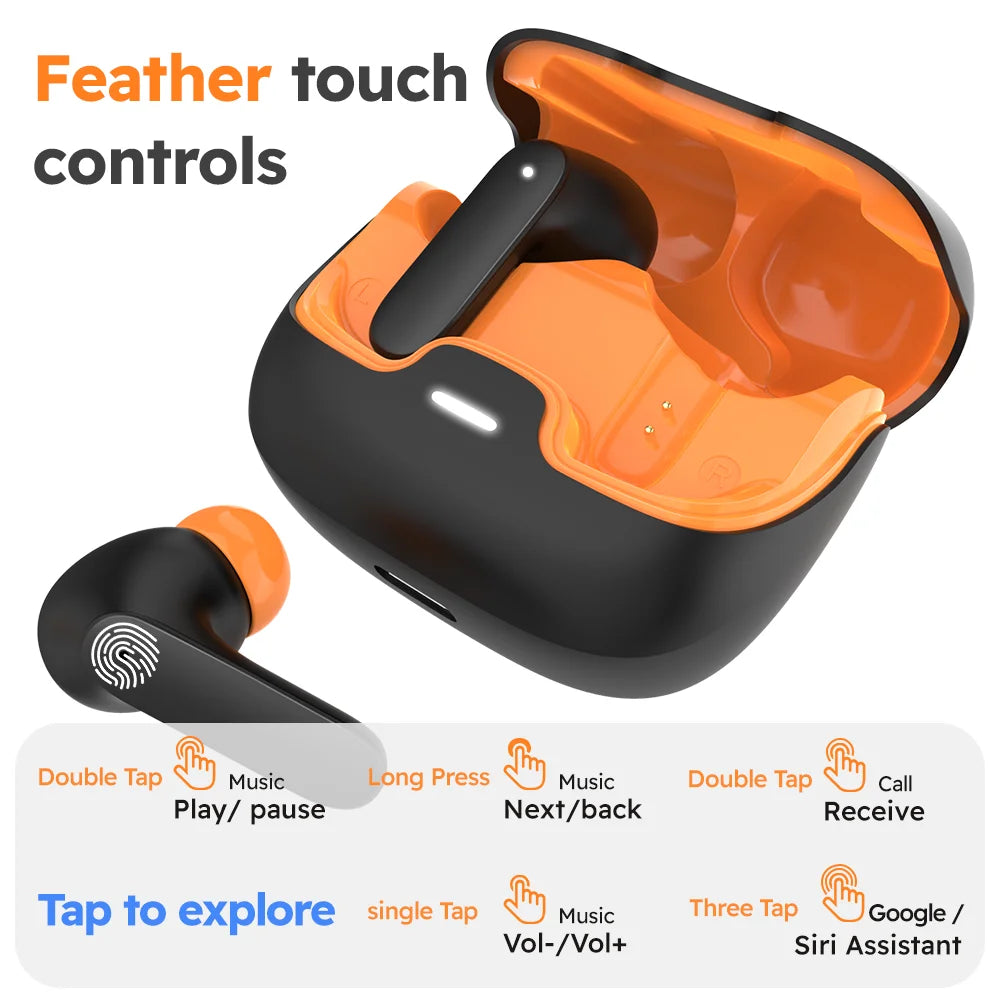 Firsting Bluetooth 5.4 TWS Earphones With ENC Noise Canceling