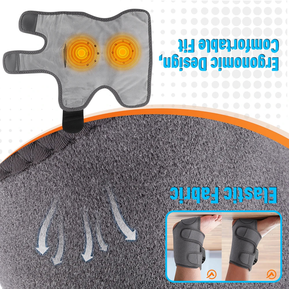 Moajaza 3-In-1 Cordless Heated Ankle Massager With Extension Strap