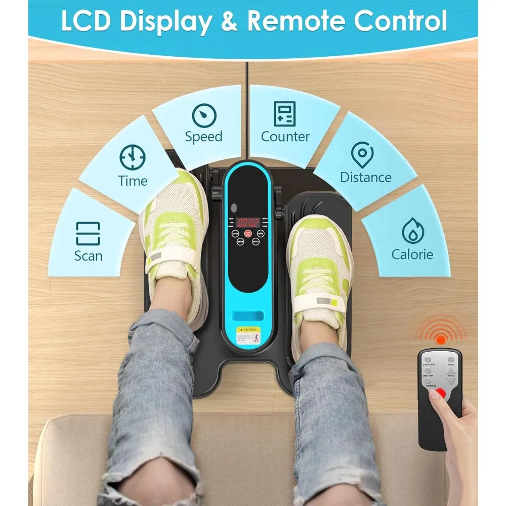 YTYIN Under Desk Elliptical Machine Portable Seated Pedal Exercise