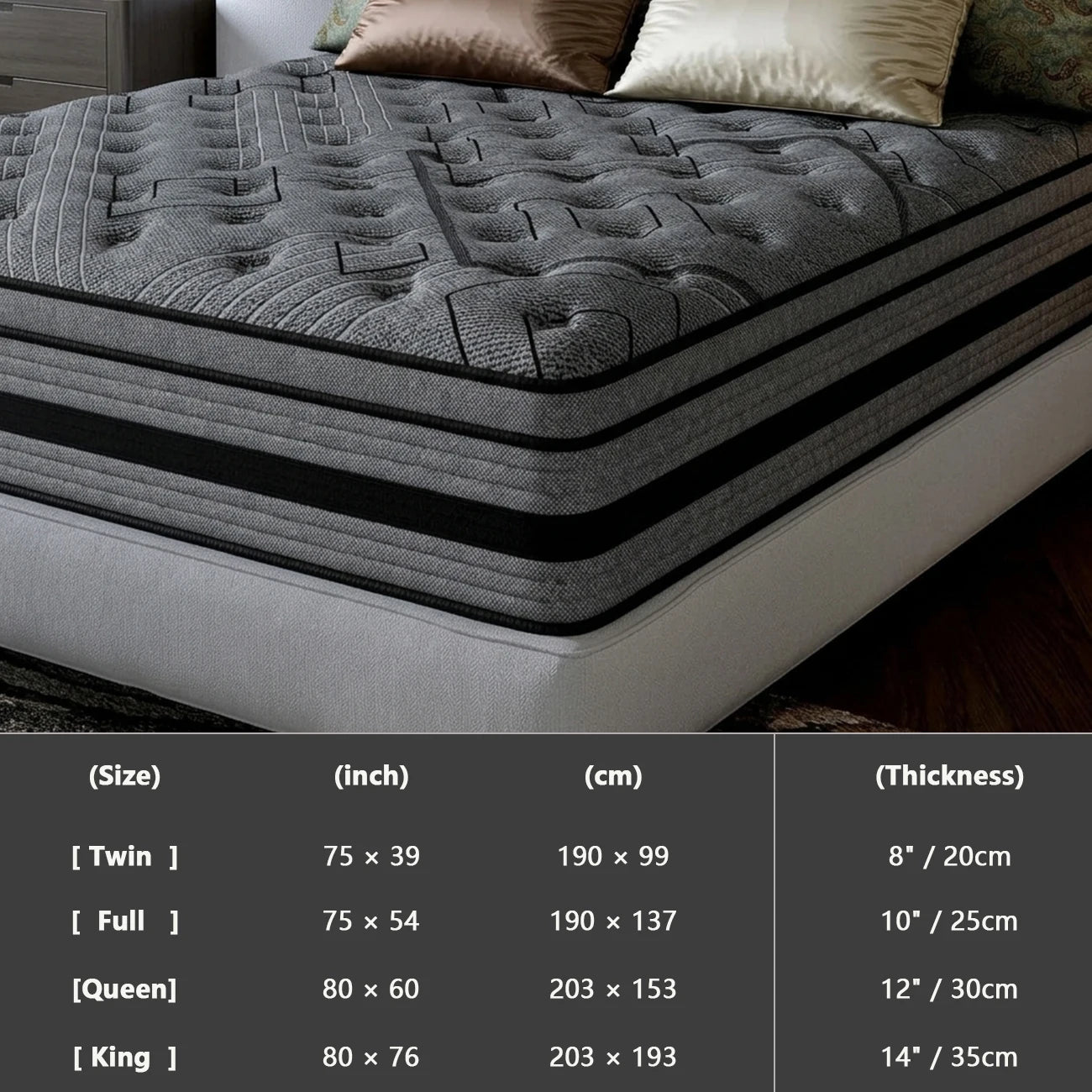 Medium Firm Foam And Spring Hybrid Mattress