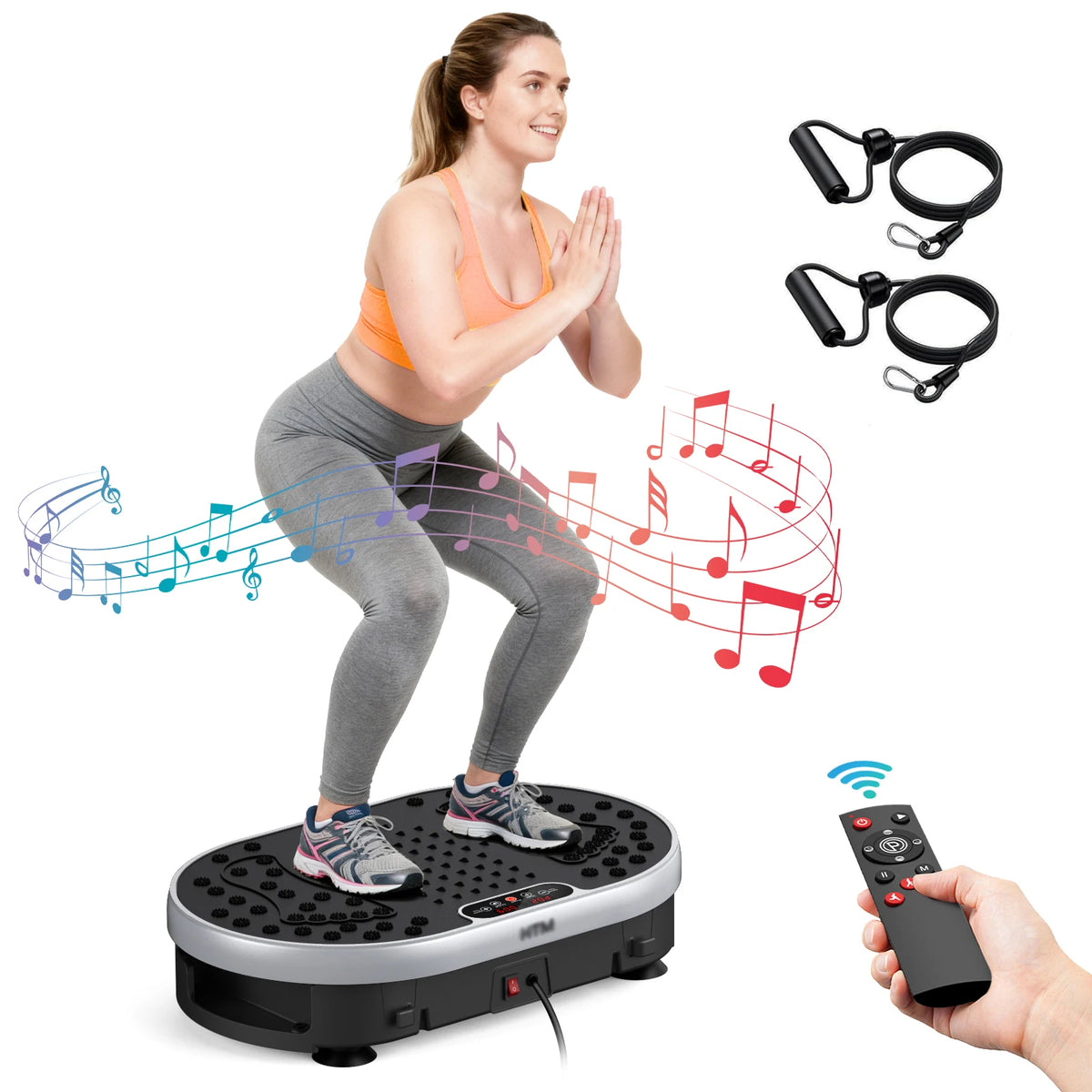 HTM Whole Body Vibration Plate Exercise Machine Fitness Platform