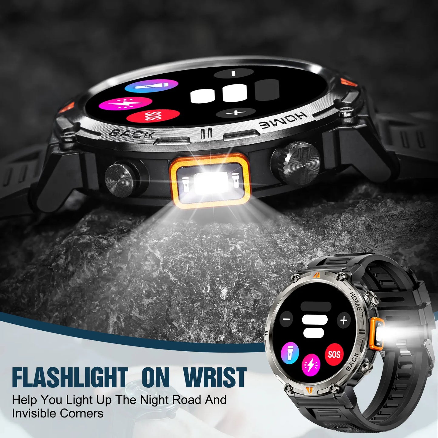Eigiis Ke3 Full Touch Screen Bluetooth Call Smartwatch for Men