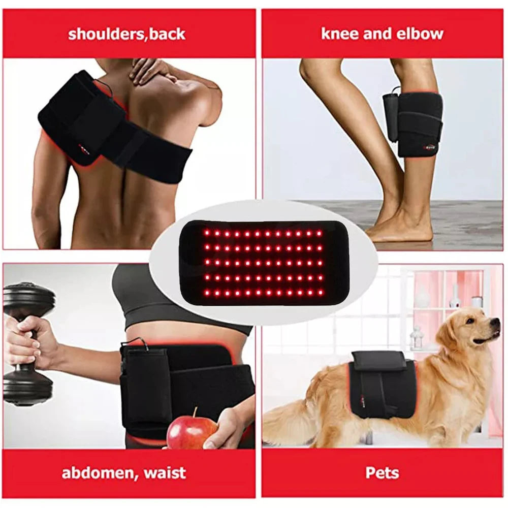 LED Infrared Heat Therapy For Body Pain Relief Portable Massager