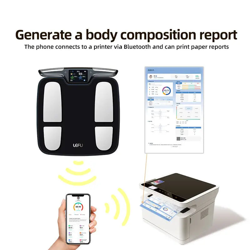 Smart Digital Scale Measuring Body Weight Fat And Muscle Mass