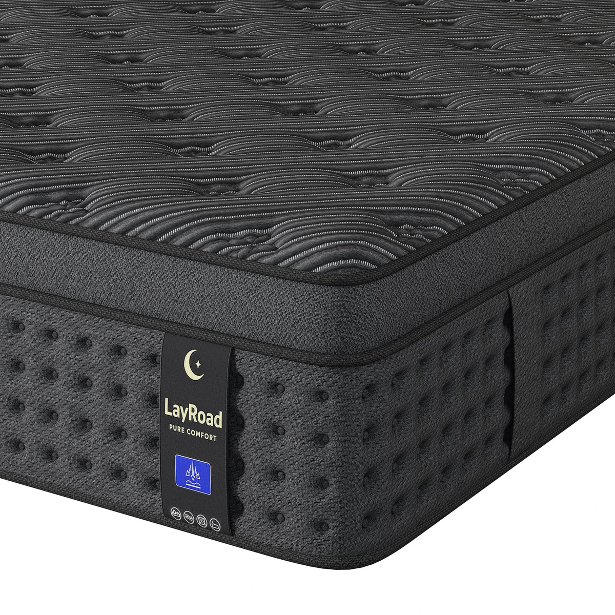 Layroad Euro Top Hybrid Memory Foam Medium Firm Mattress