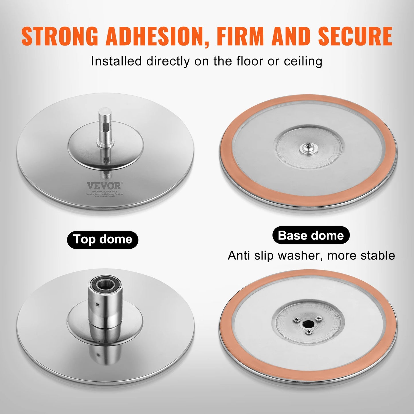SucceBuy Professional 45mm Static Dancing Pole Heavy Duty Kit