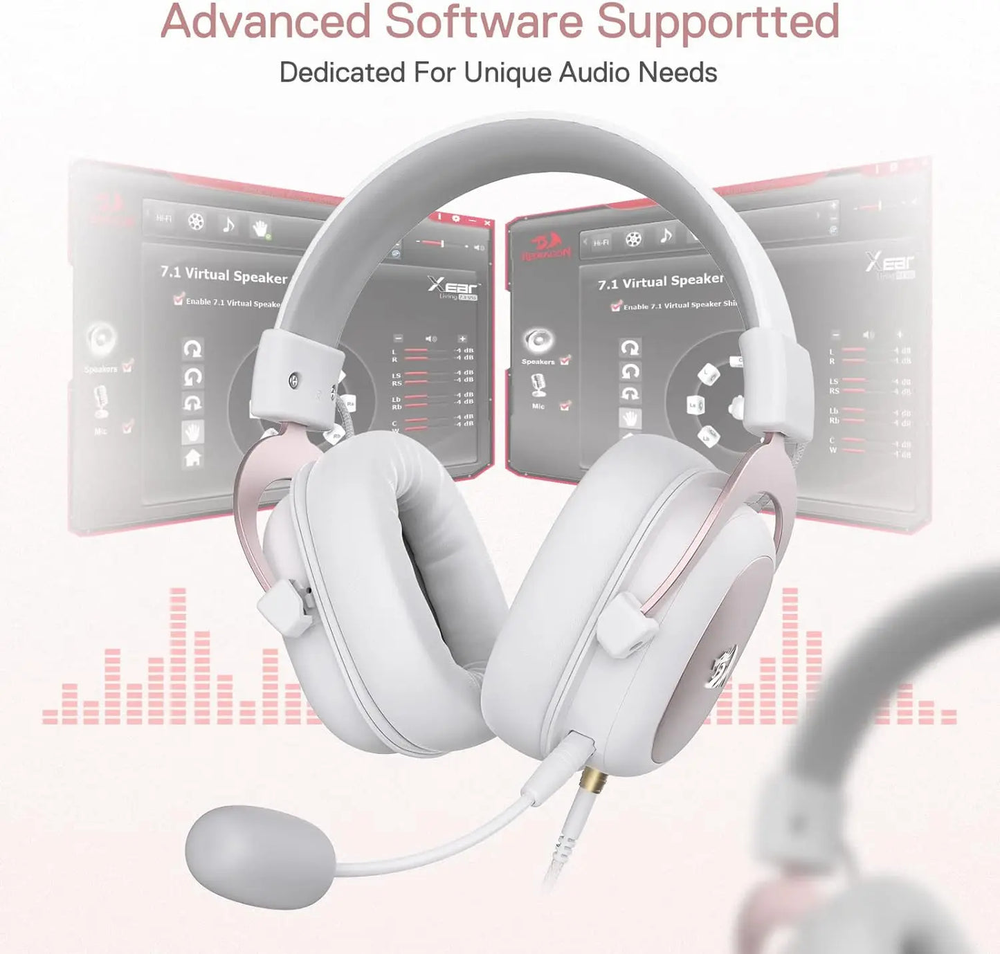 Redragon Wired Gaming Headset 7.1 Surround Sound Memory Foam Pads