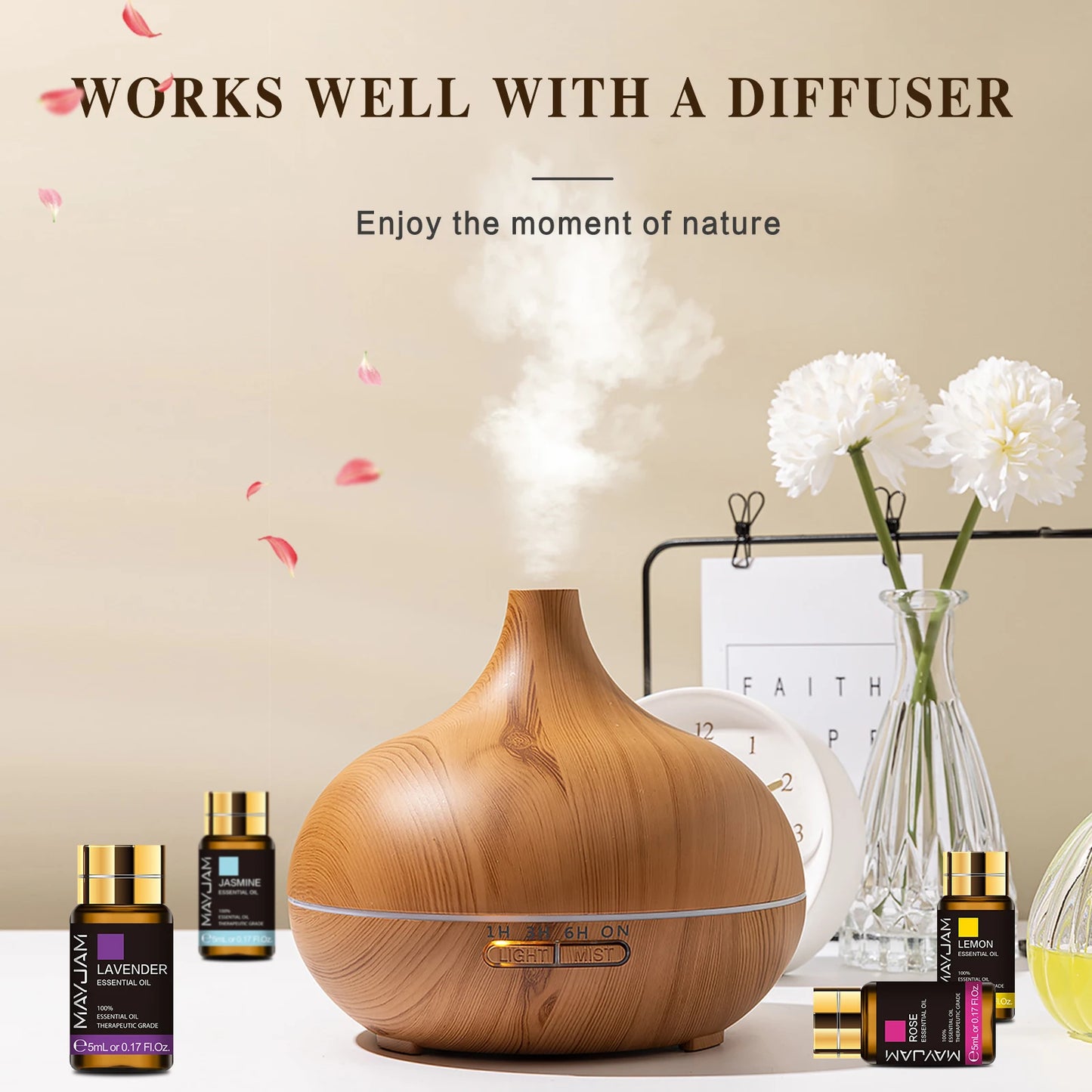 MAYJAM 35 Bottles Essential Oils Set Lavender Eucalyptus Vanilla Neroli