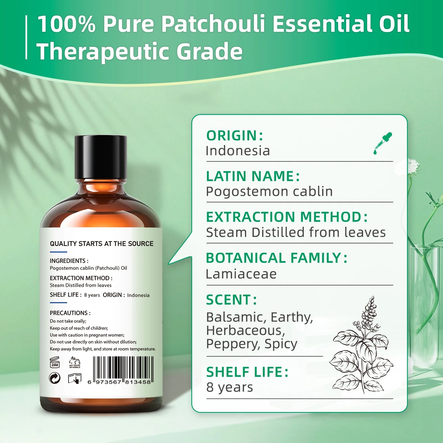 HIQILI 100ml Pure Essential Oil For Aromatherapy And Diffuser